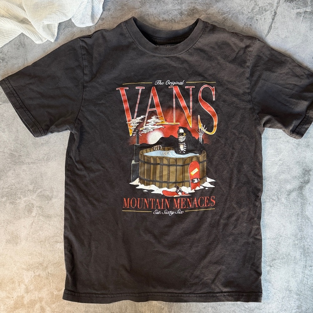 Vans Kids Black Mountain Menaces T-Shirt